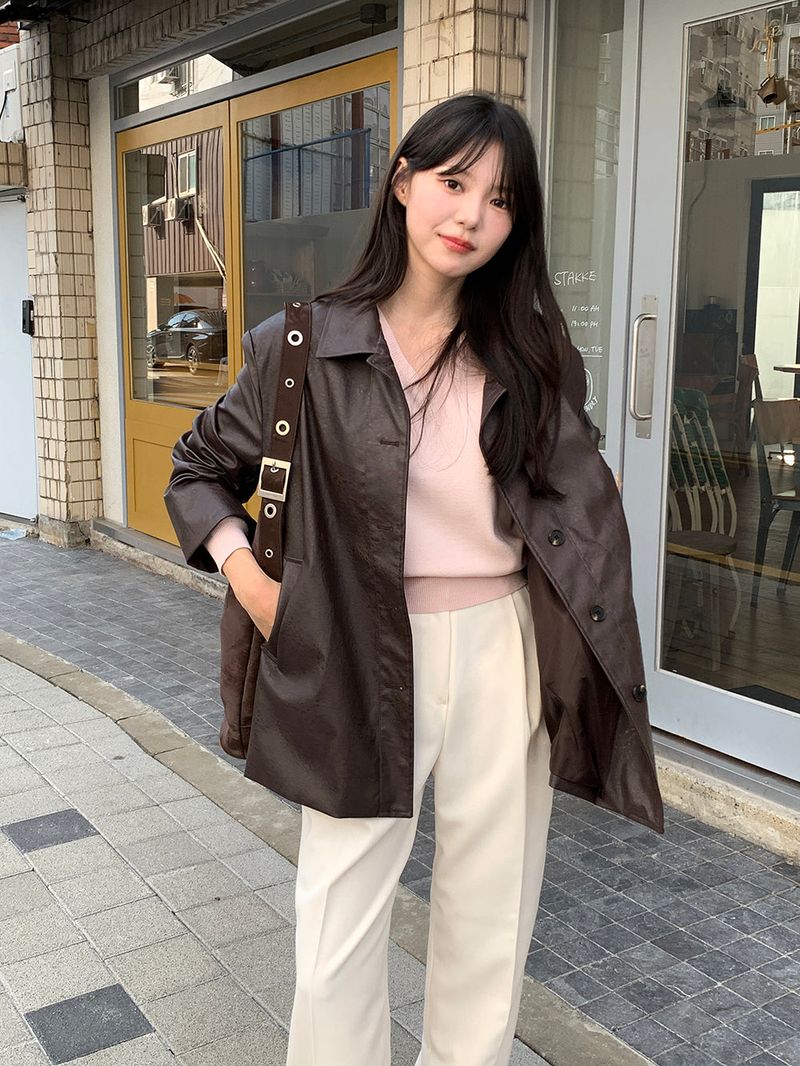 [MADE] Blending leather jacket