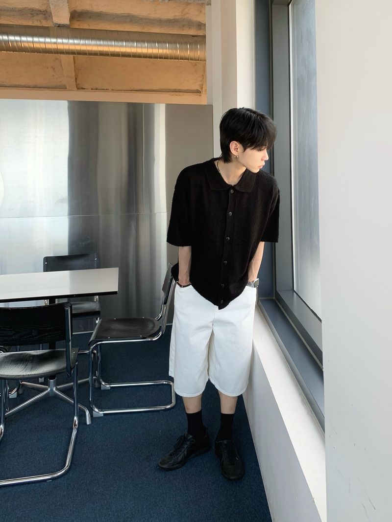 Suzuka White Bermuda Denim Pants