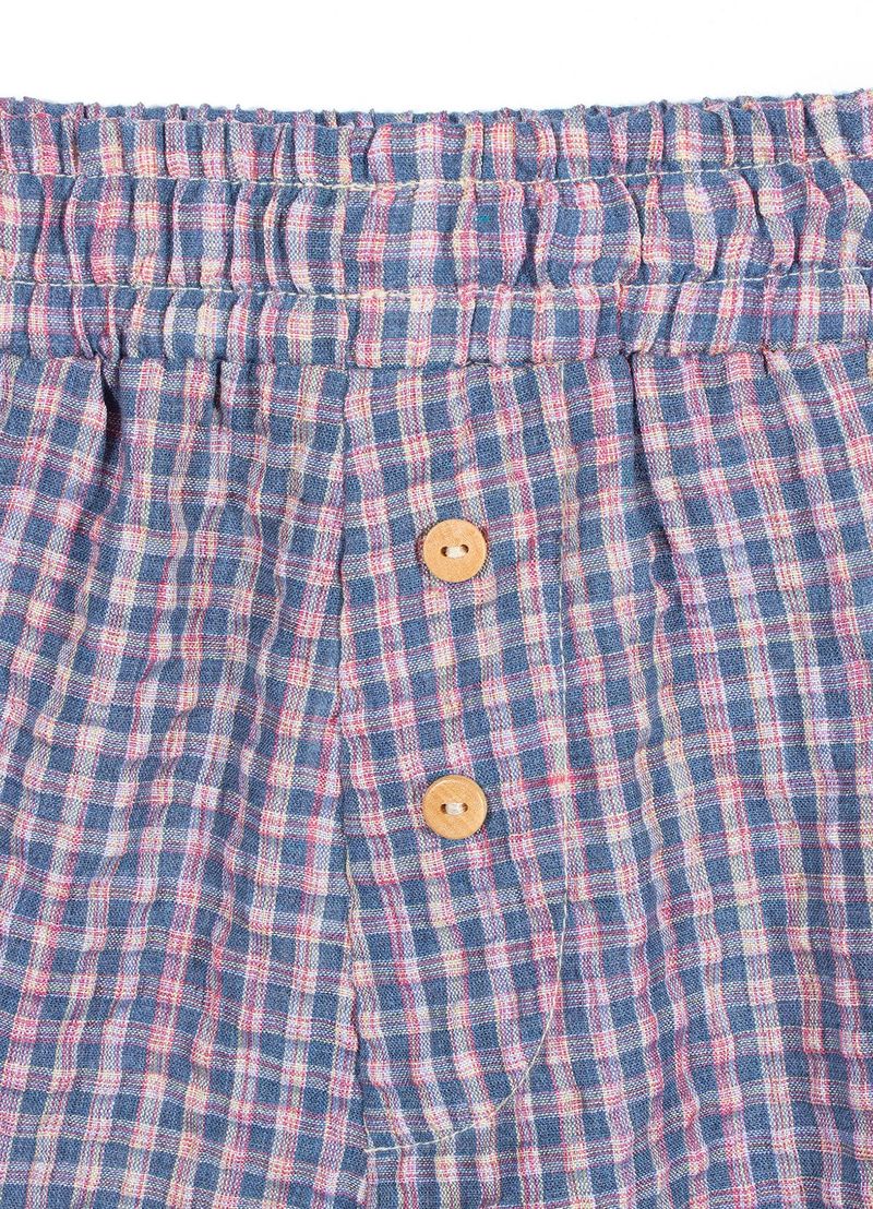 CHECK BOXER SHORTS_Navy
