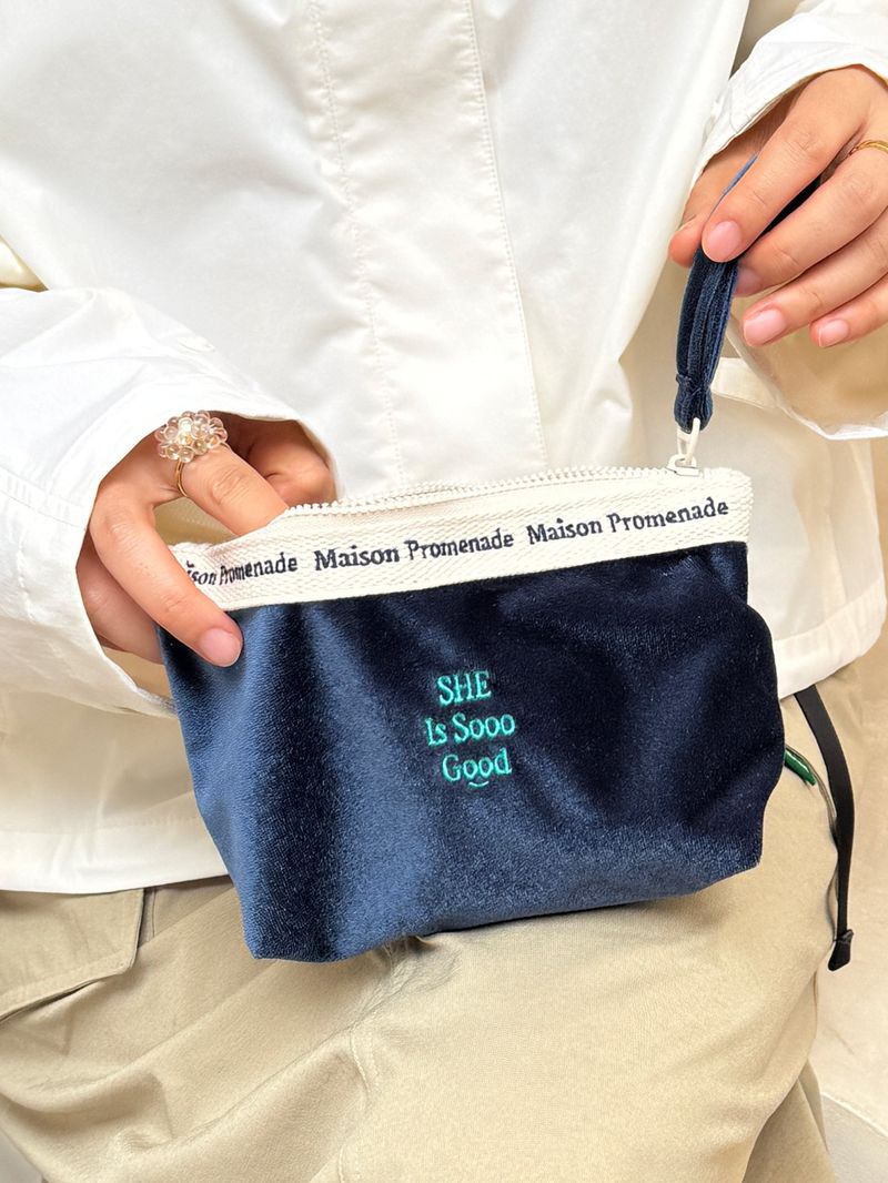 Soft Velvet Cosmetic Bag