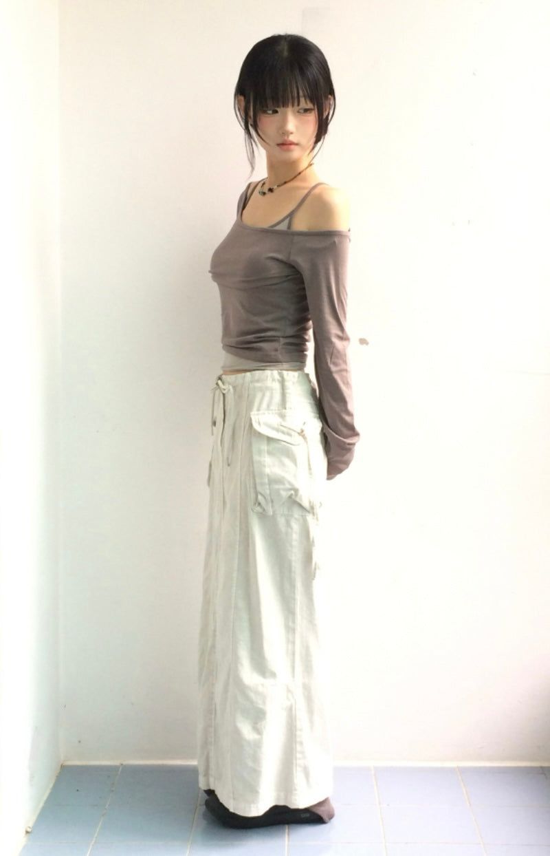 Striped mood layered t