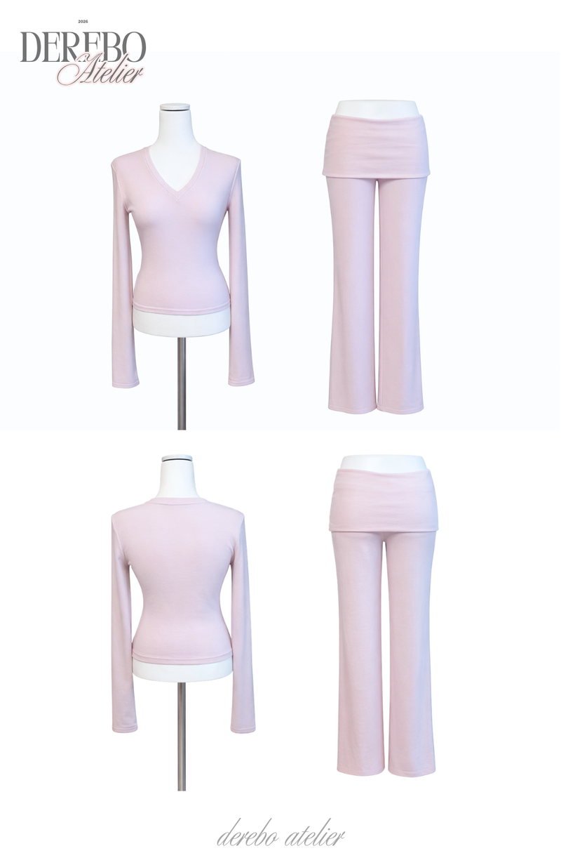 Mully Pink V-Neck Training Set-up (pants)