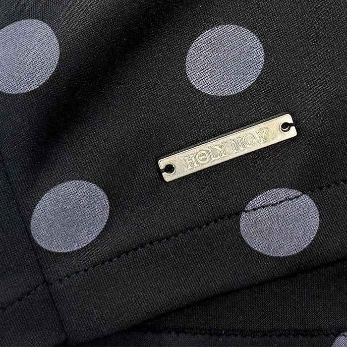 UNBALANCED PINTUCK SKIRT_DOTS