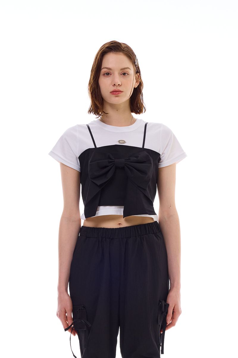 ARIKIM（アリキム）の「AI RIBBON BUSTIER / BLACK（Tops）」