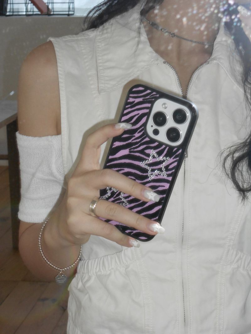 zebra bumper case (with star sticker)