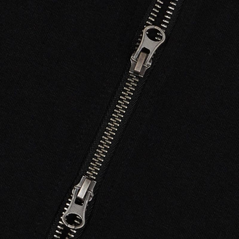 RANDOM STUD ARCH 2-WAY ZIP-UP (2color)