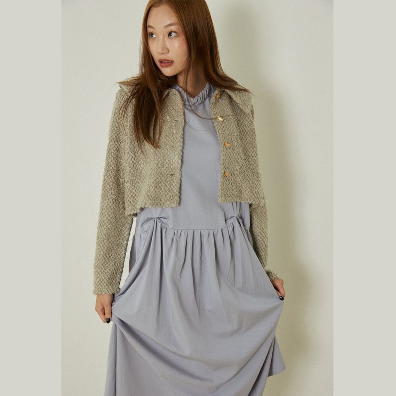 Azure short cardigan (brown)