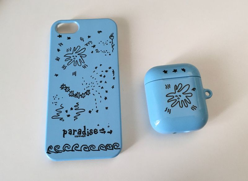 blue star pardise hard matte phone case