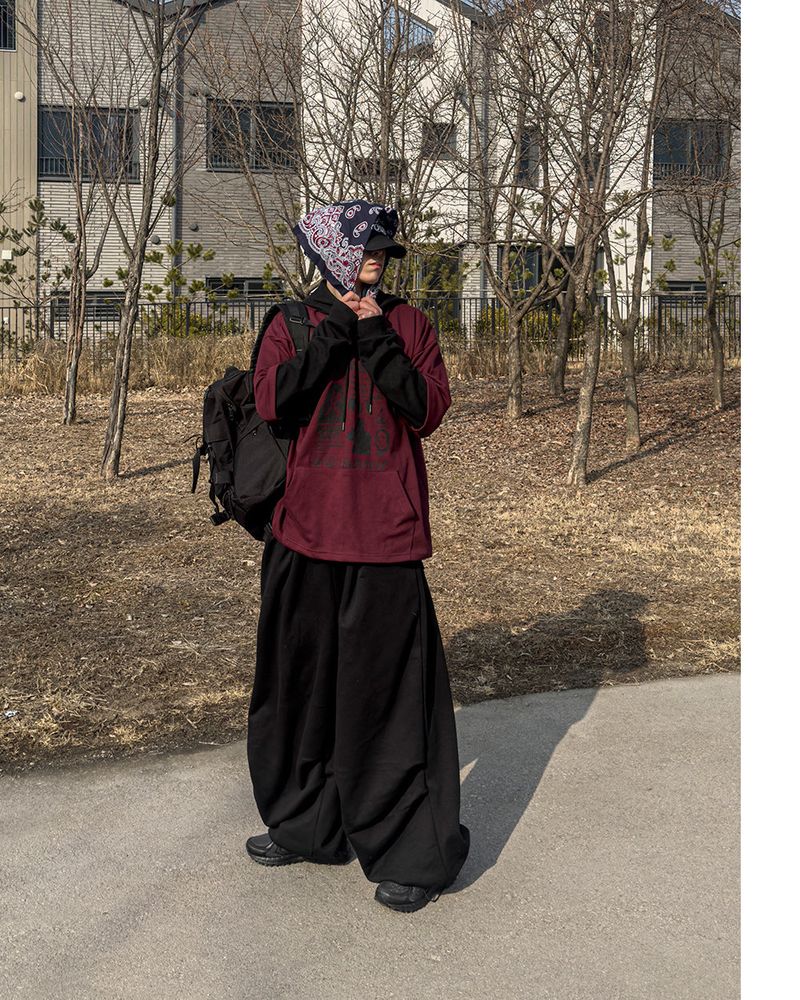 Sad Layered Oversized Hoodie