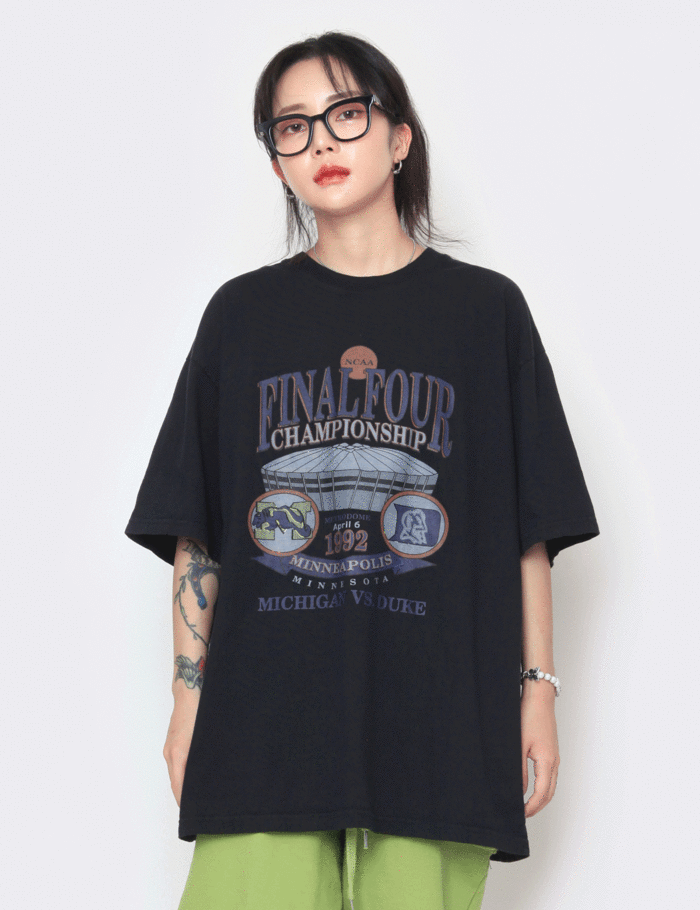nutellike(ヌテールライク)の「Final Four T-shirt(Tops)」