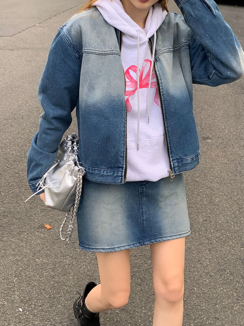 [MADE] Dune Y2K denim mini skirt