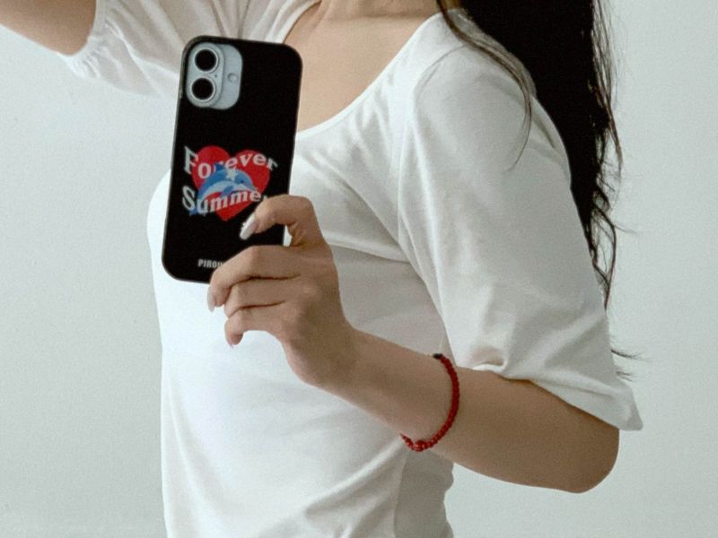 Forever Summer Glass Bumper Case (BLACK)