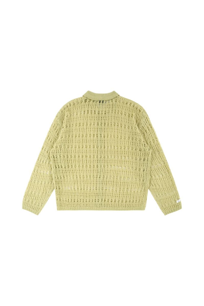 Pastel see-through knit cardigan