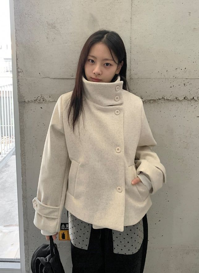 BAON(バオン)の「Hanpori Quilted High-Neck Short Coat(Jackets/Outerwear)」