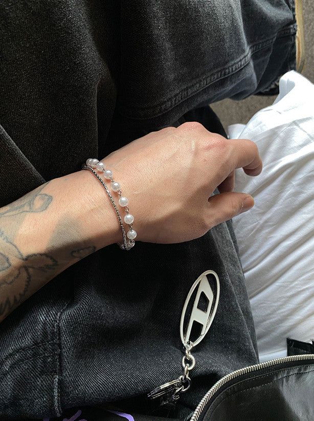 No.0003 pearl double bracelet