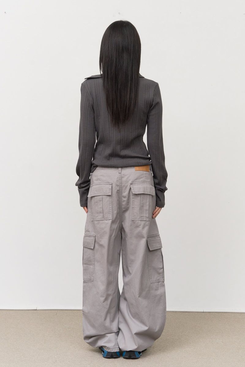 Bone Washed Cargo Pants