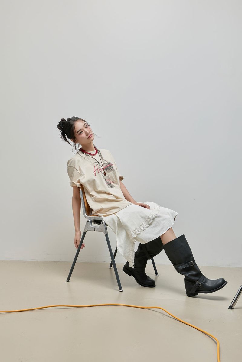 Inspiration Vintage Washed Tee_Cream