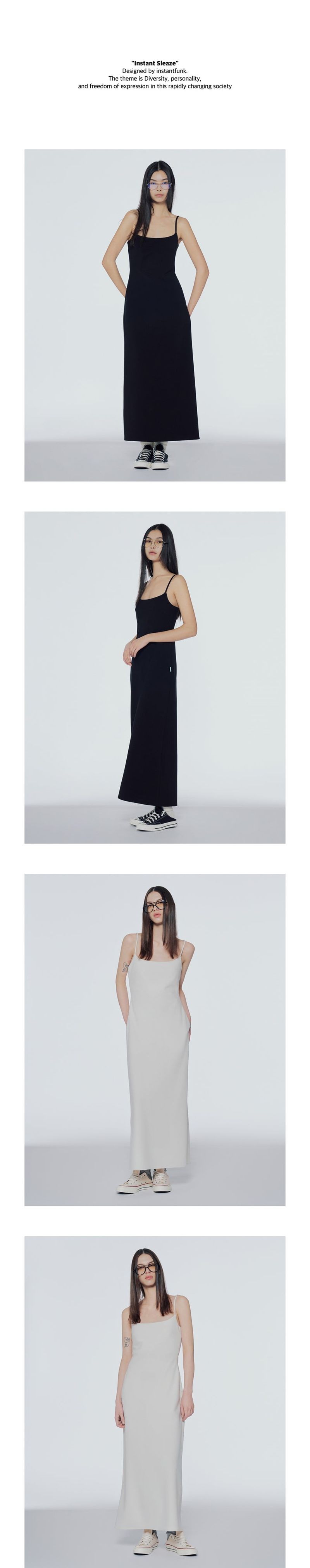 Slim-fit slip dress