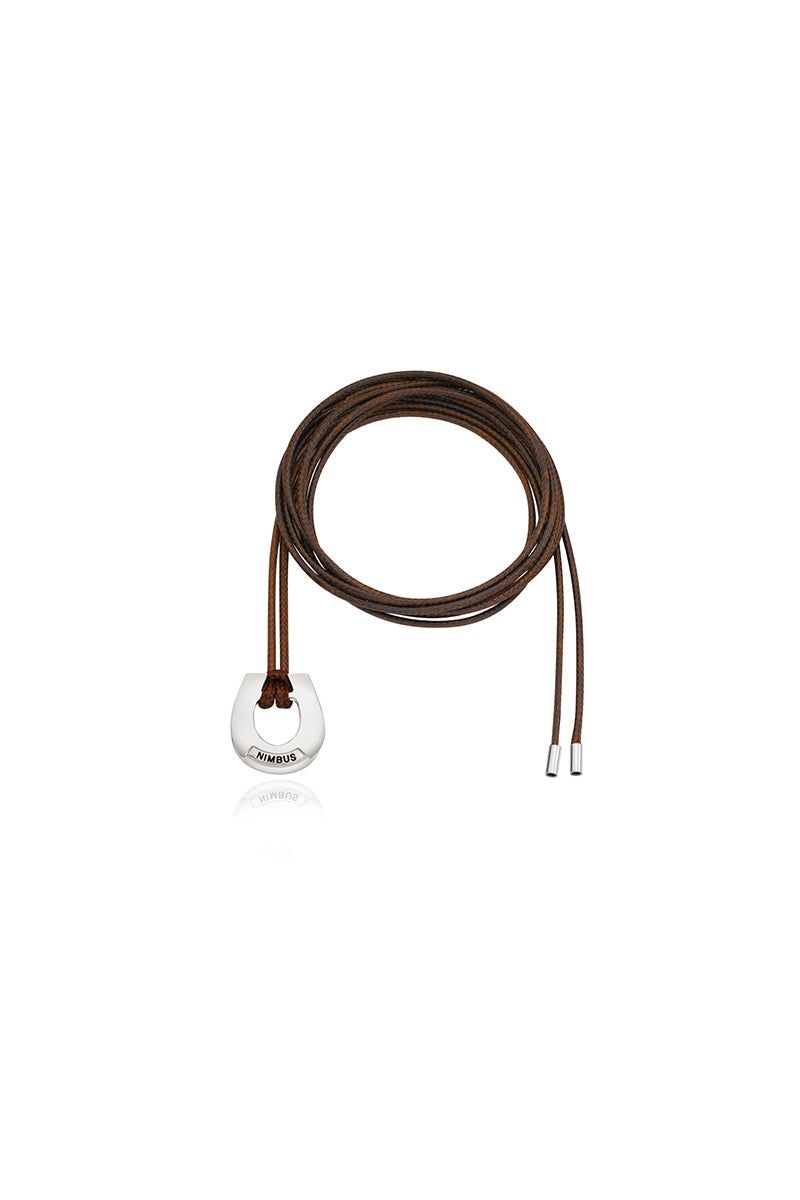 Horseshoe Leather Necklace(BR)