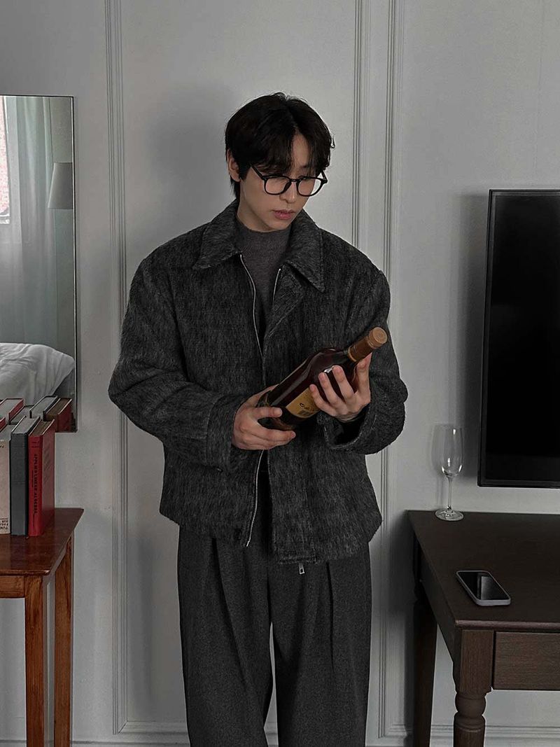 A Nock Mohair Wool Jacket (3color)