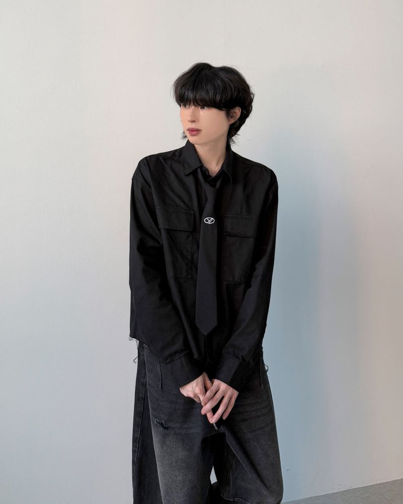 YOURNUS（ユアナス）の「Serene Damage Crop Shirt（Tops）」