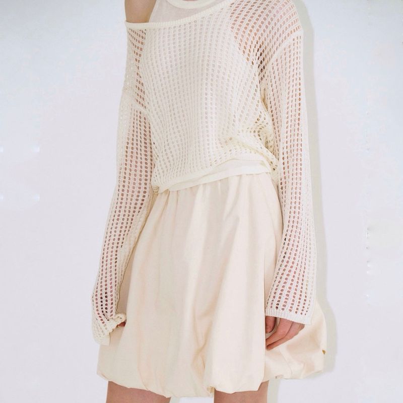 Net Layered Top - 3colors