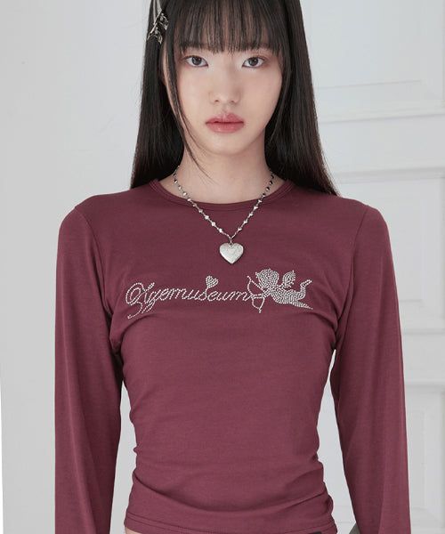 ZIZEMUSEUM（ジゼミュージアム）の「ZIZE ANGEL CUBIC T-SHIRTS (BURGUNDY)（Tops）」