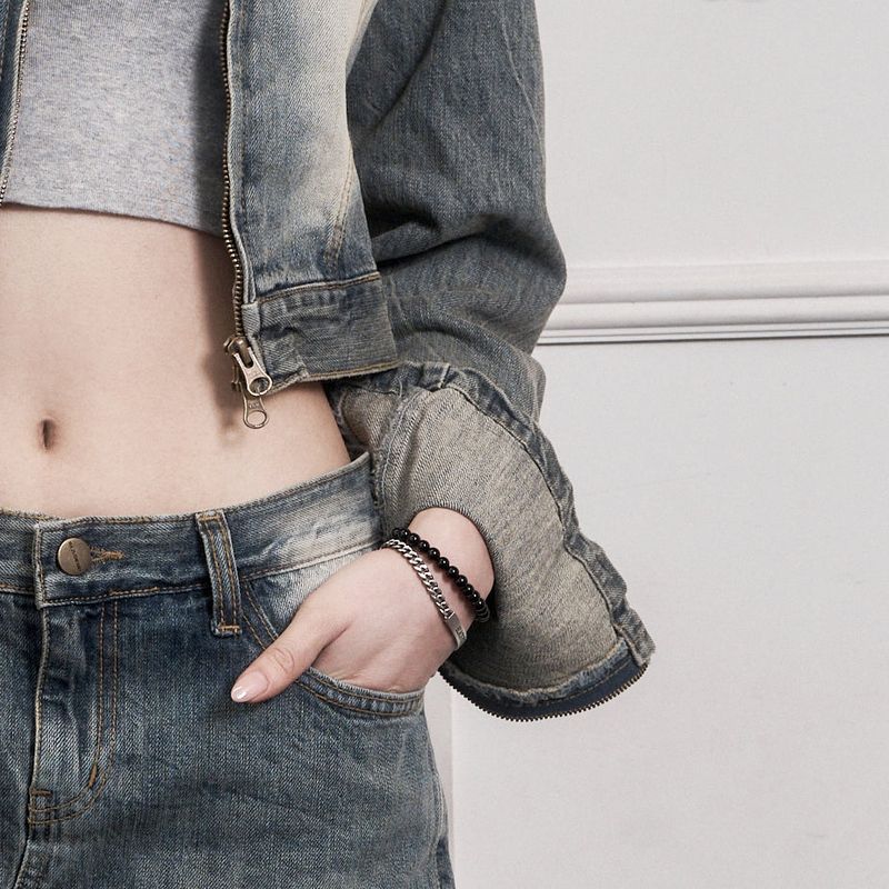 [Silver925] Money Keeper Onyx Bracelet