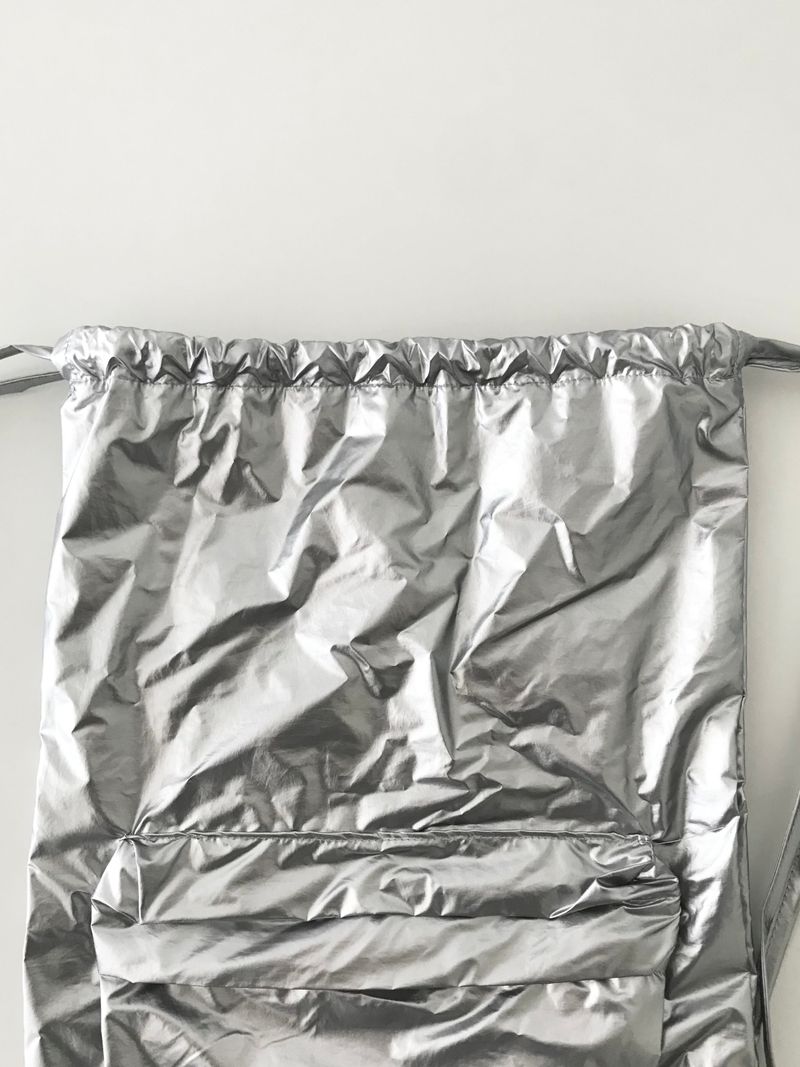 Future silver backpack