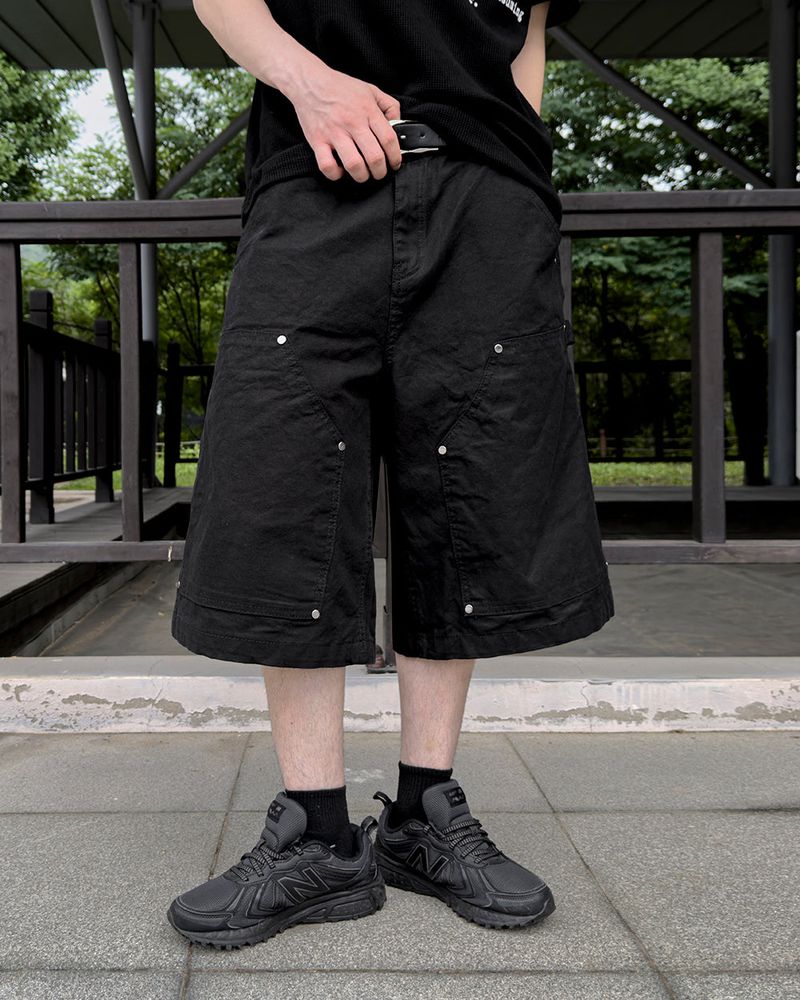 Carbon Double Knee Bermuda Pants