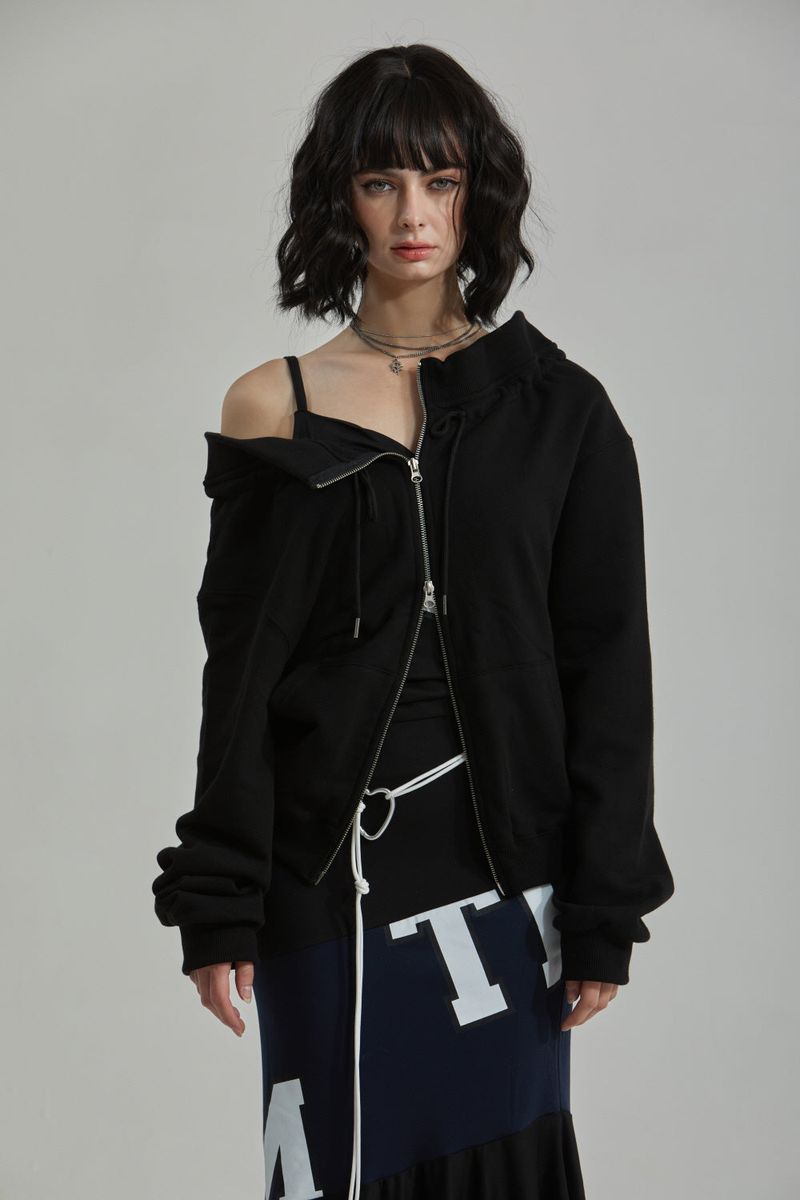 LEADER ZIP-UP -BLACK