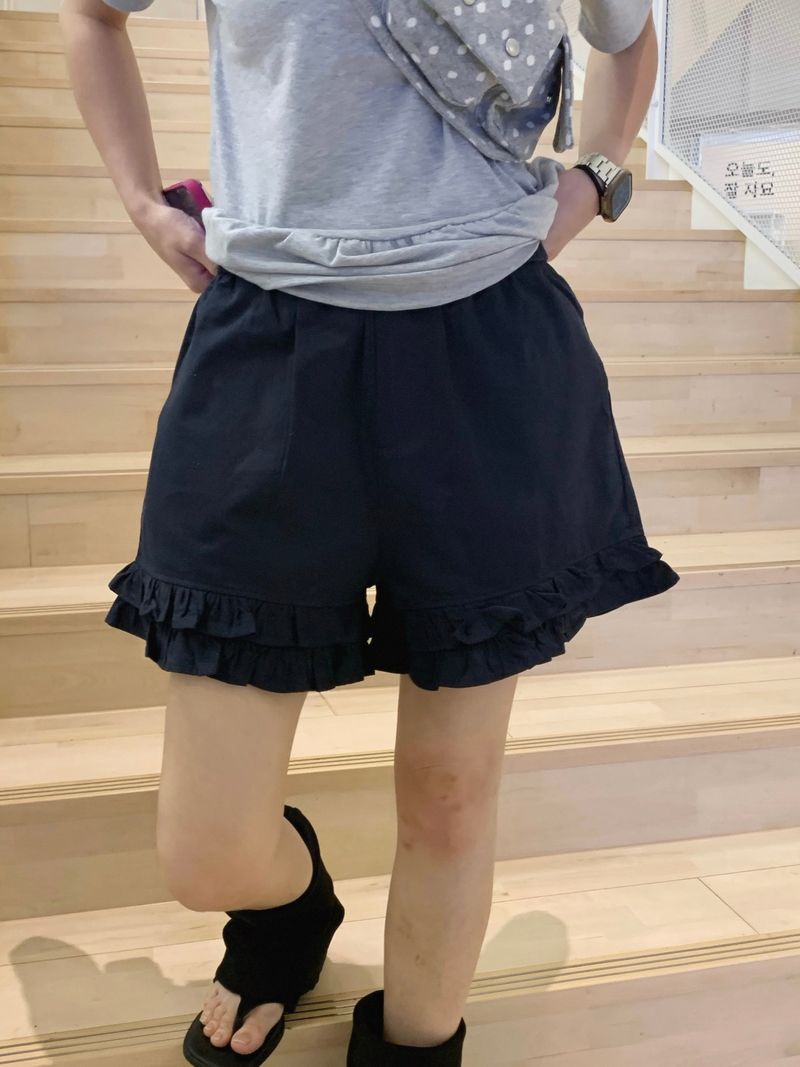 fomfom frill banding shorts (4c)