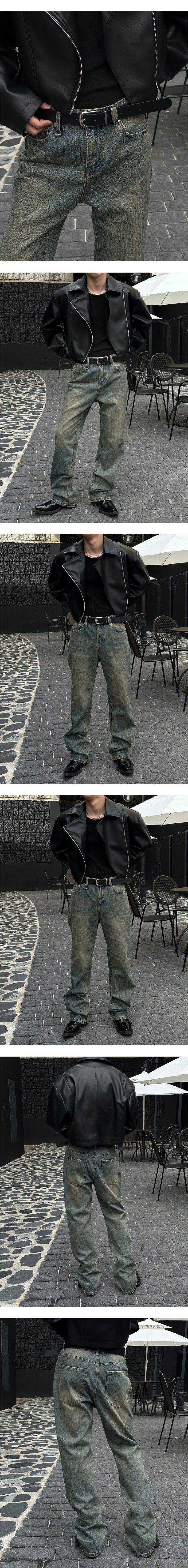  [F/W] Crop rider jacket