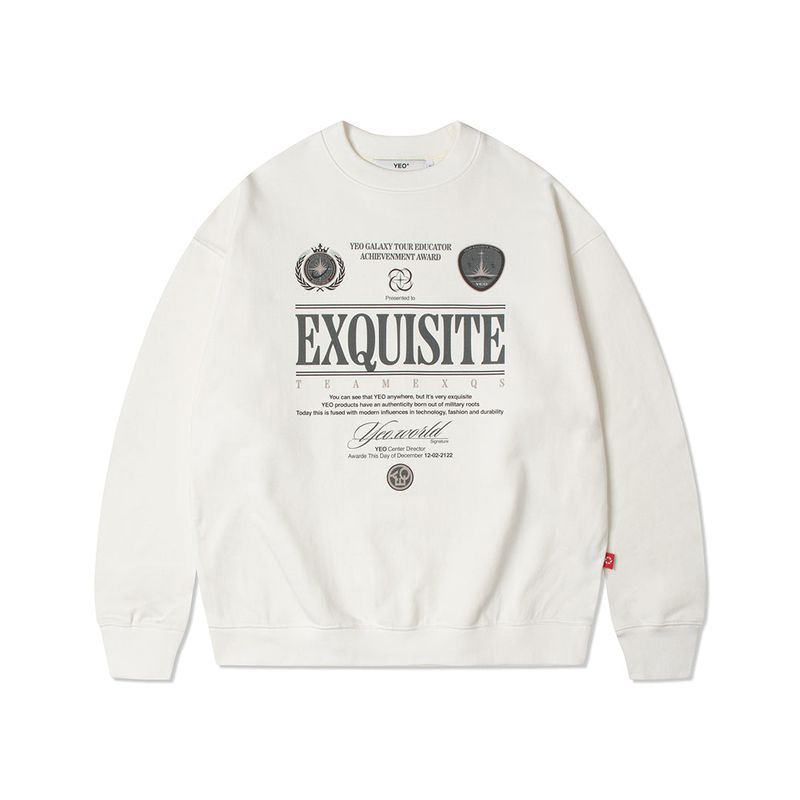 YEO（ワイイーオー）の「WHITE AWARD SWEATSHIRT（Tops）」