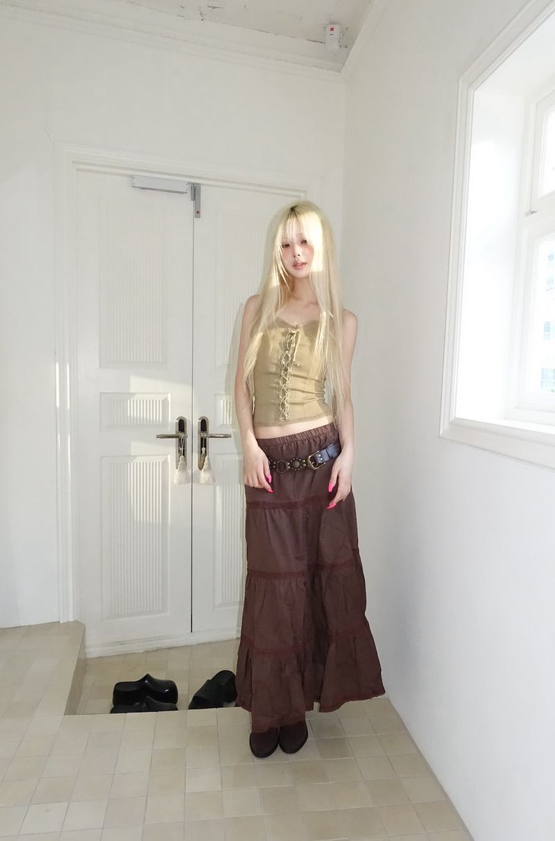 Mori Lace Maxi Skirt