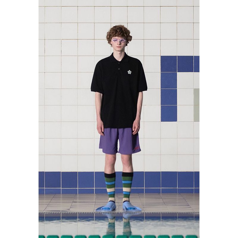 LOGO NYLON SHORT / PURPLE