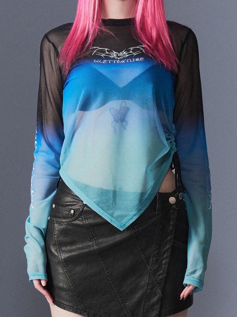 DILETTANTISME(ディレッタンティズム)の「Beach Tribal Mesh T-Shirts(Tops)」