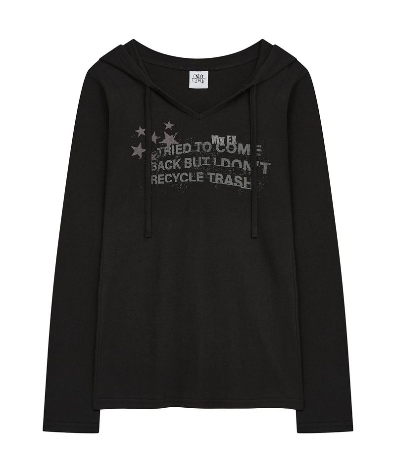MIDNIGHT MOVE（ミッドナイトムーブ）の「SL スター フード (black)（トップス）」