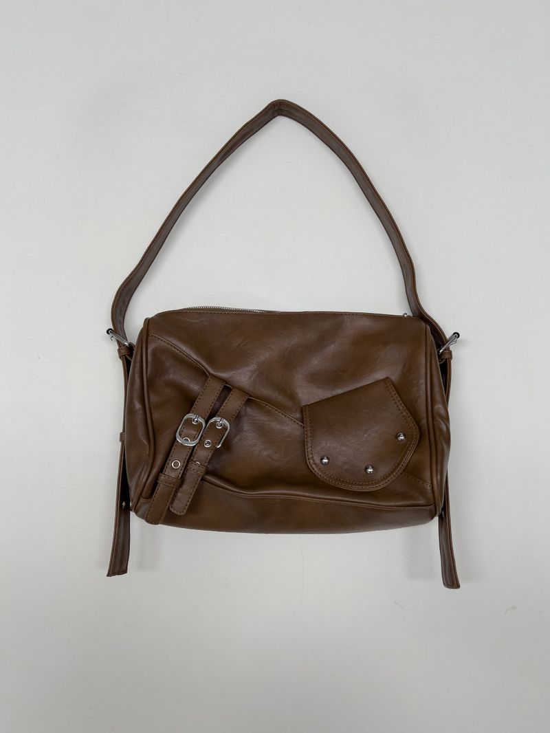 Studded Leather Shoulder Bag