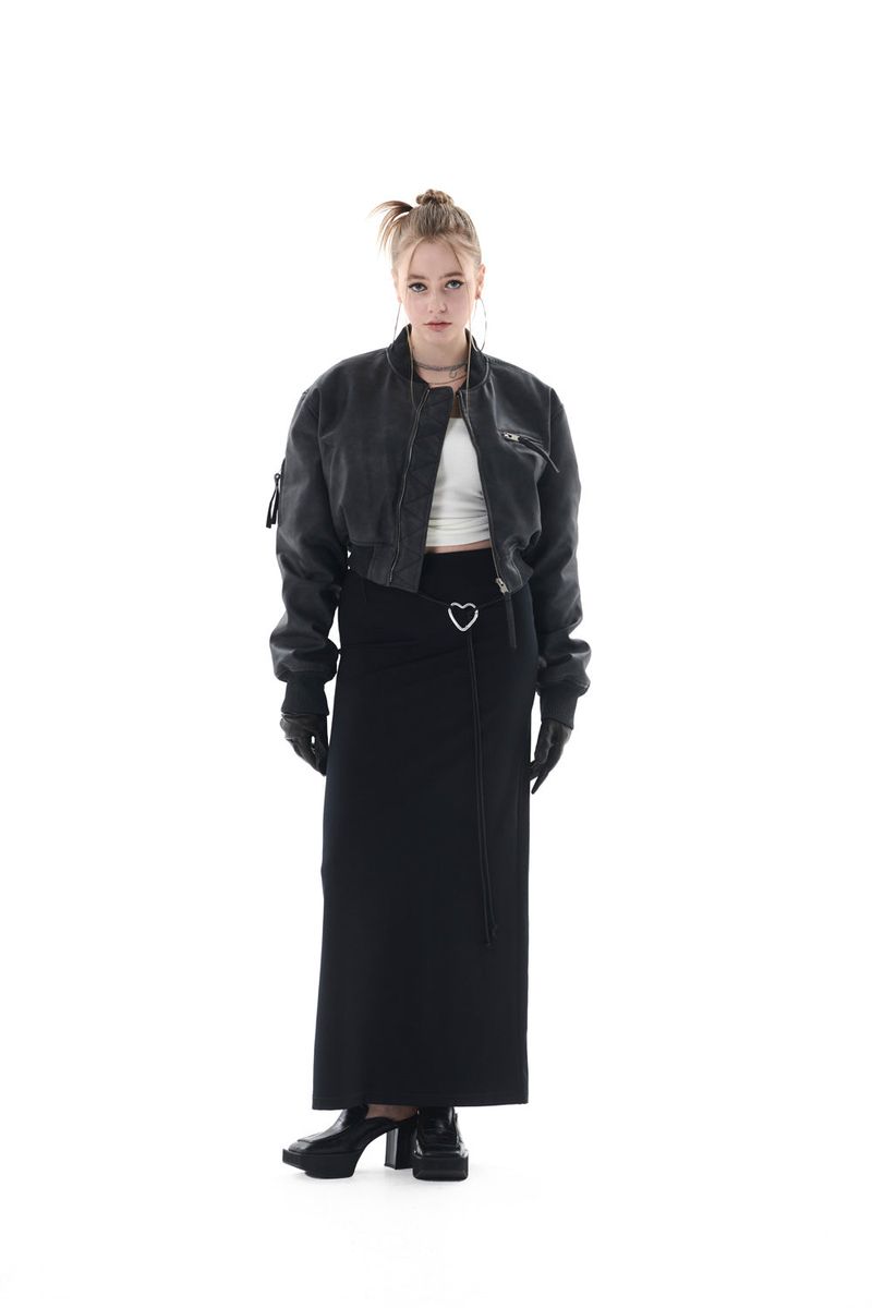 STITCH MAXI SKIRT