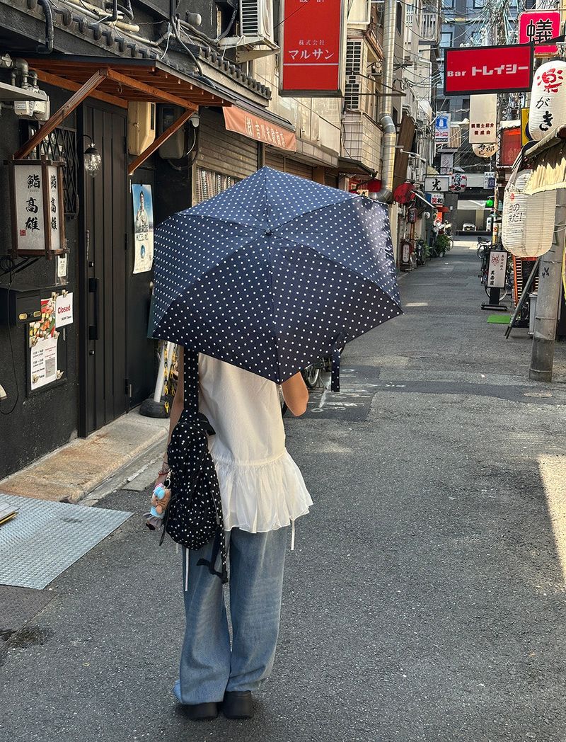 Pouch Bag Set Dotted Spots 5-tier Yangsan&Umbrella