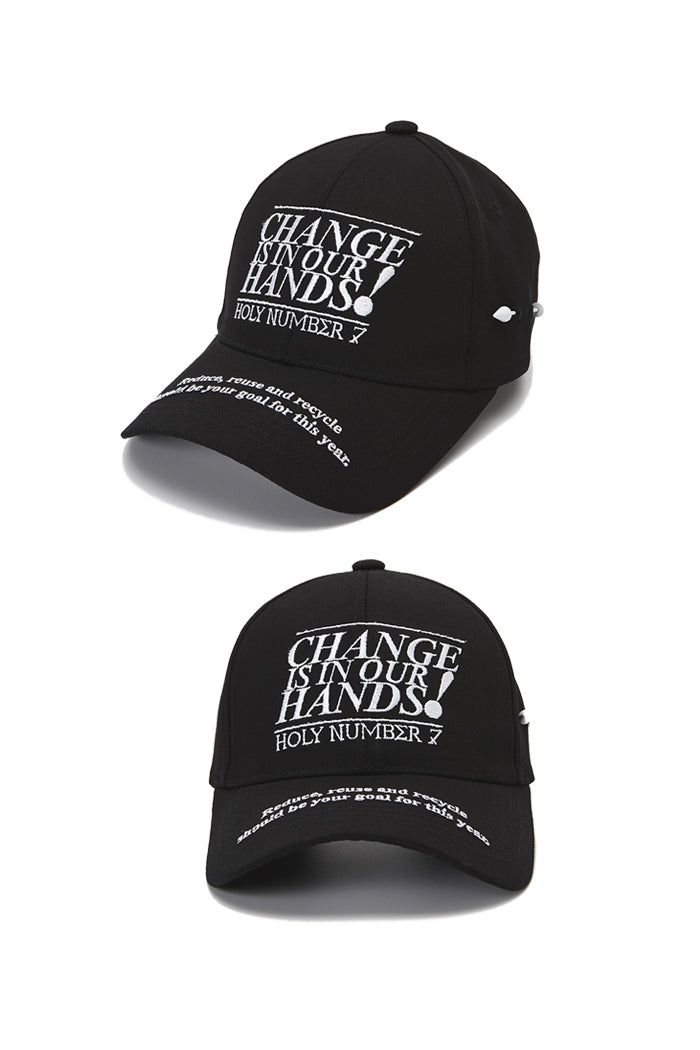 HOLY NUMBER 7(ホーリーナンバーセブン)の「CHANGE IS IN OUR HANDS CAMPAIGN CAP_BLACK(Hats)」