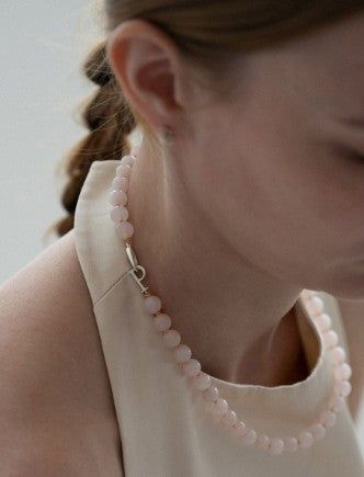 Pink Pebble Necklace