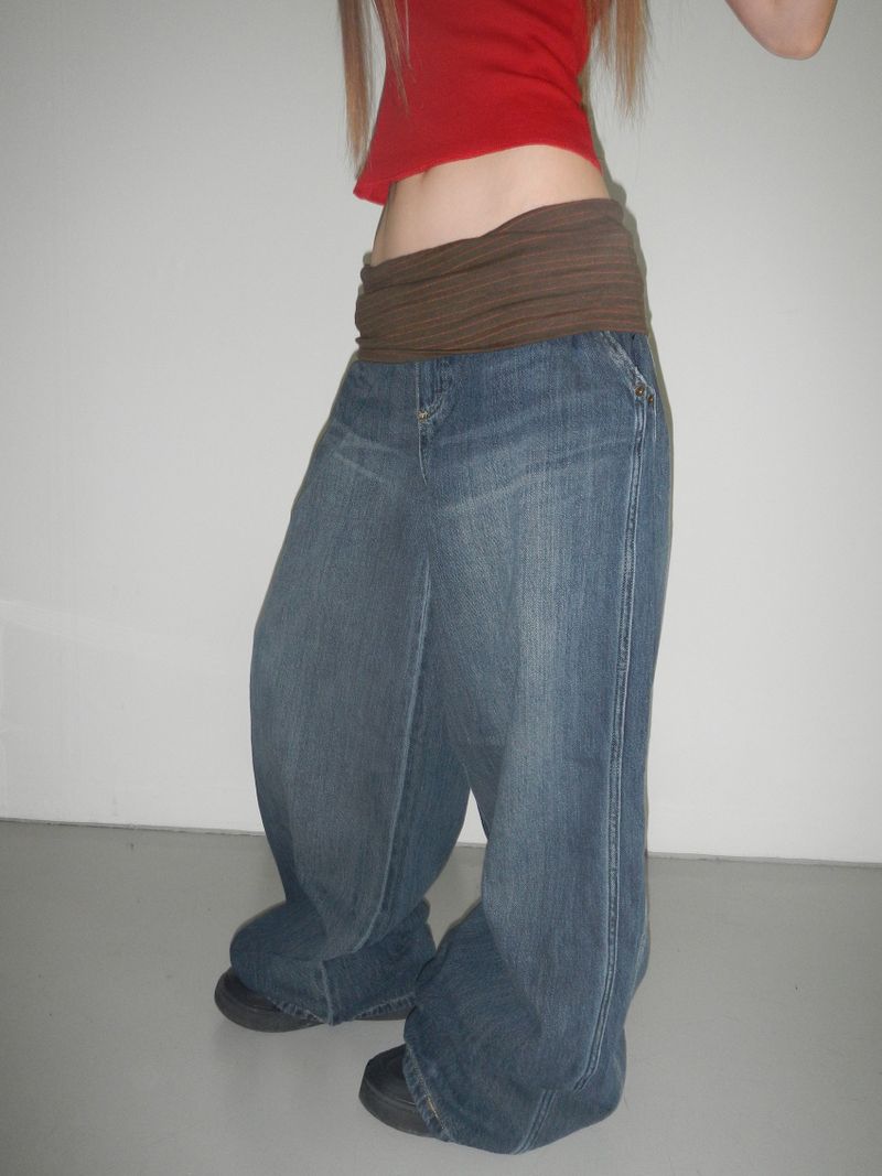 summer banding denim pt(2 color)