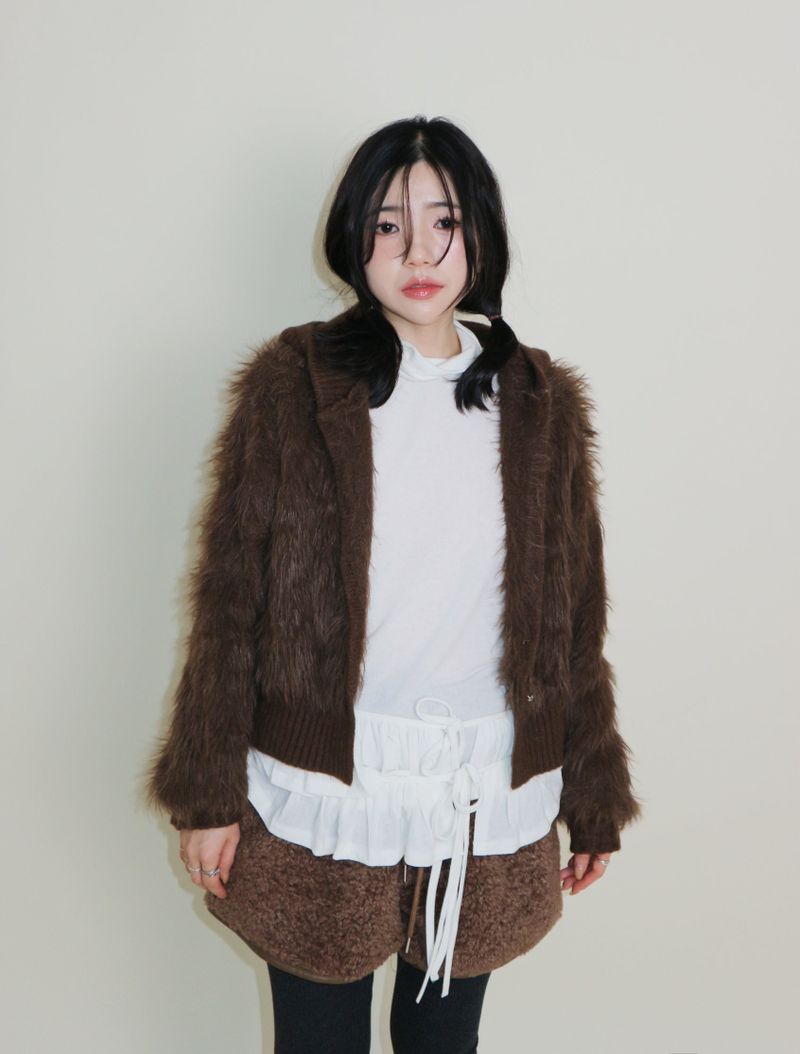 Yves Double Frill Layered Shea Turtleneck (Turtleneck)