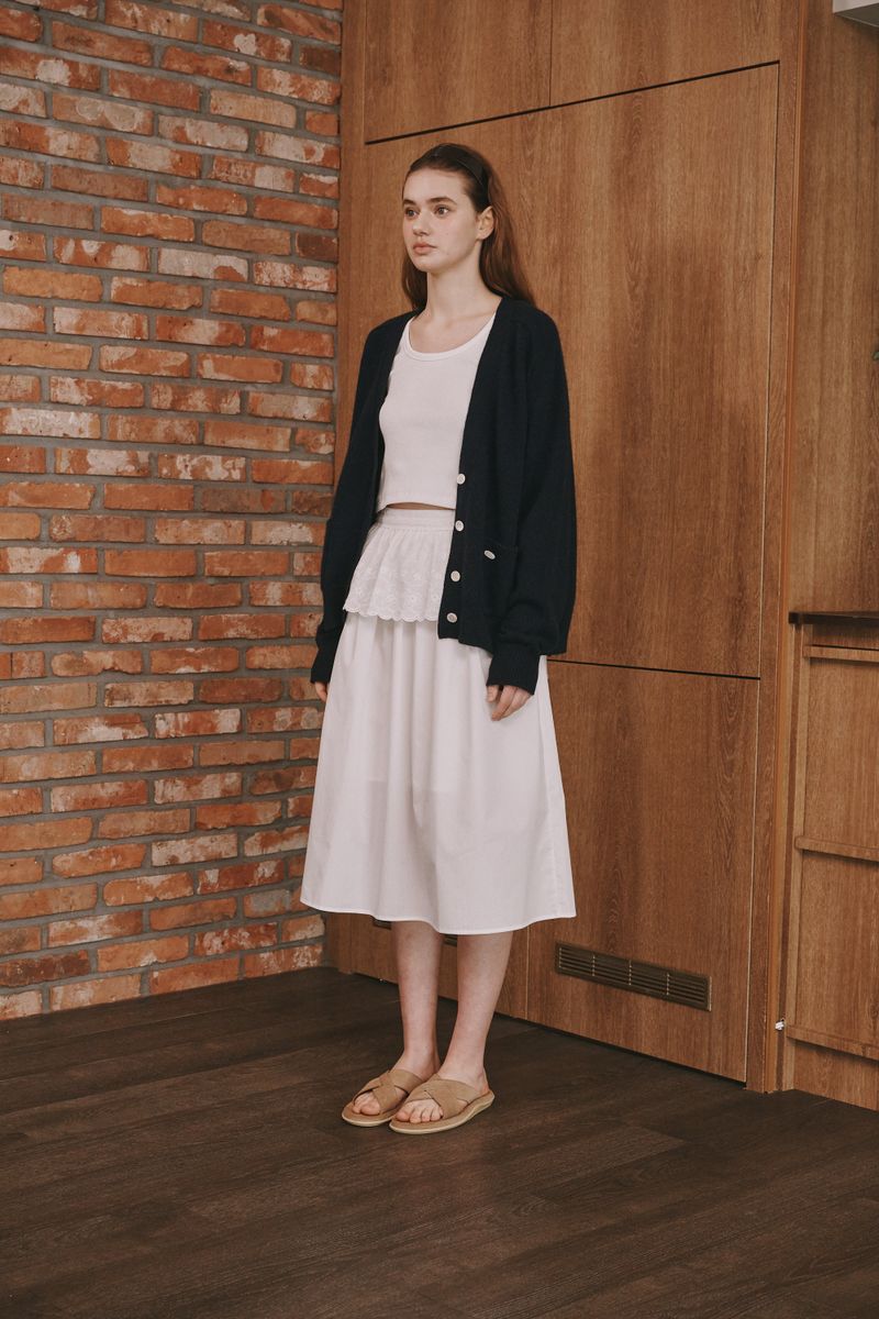 Loose cardigan (Dark grey)