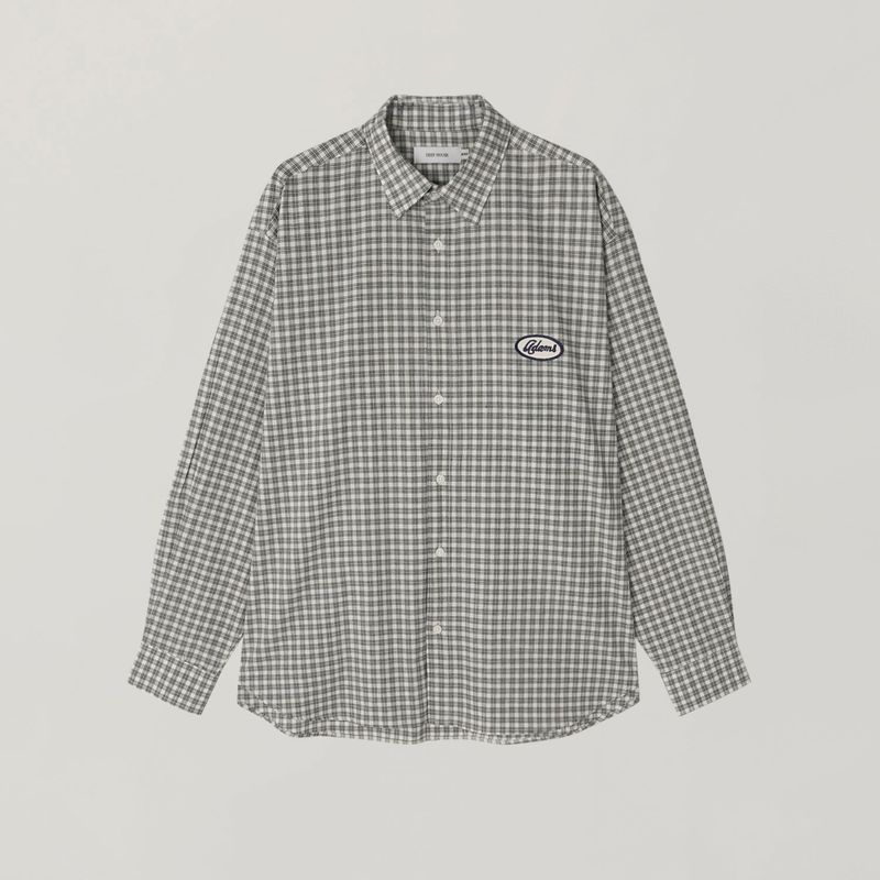 DEEP Melo patch check shirts