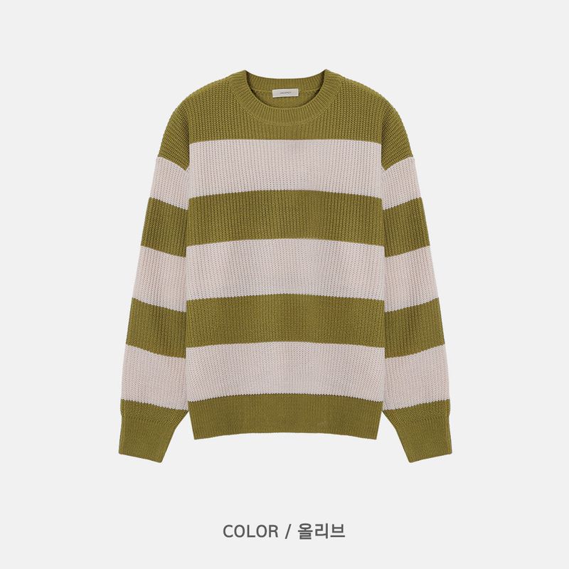 [BEST]CANDY DAILY DANGARA ROUND KNIT(8COLOR)