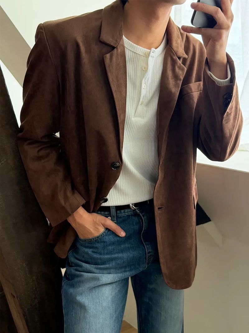 LAURANT（ロラン）の「スウェード オーバー ブレザー(3color)（ジャケット/アウター）」