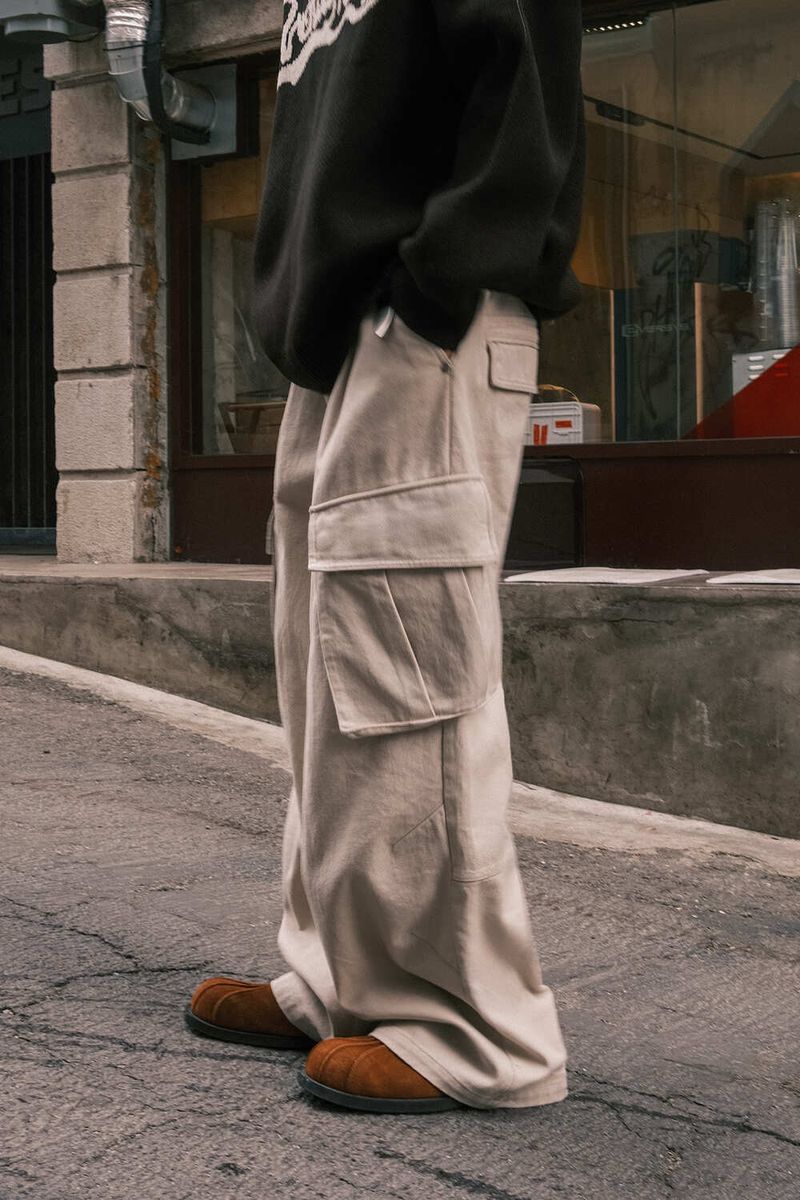 COTTON DART CARGO PANTS